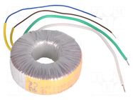 Transformer: toroidal; 50VA; 230VAC; 12V; 4.167A; Leads: cables TALEMA