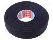 Tape: textile; W: 25mm; L: 25m; Thk: 0.25mm; Automotive; caoutchouc TESA