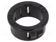 Grommet; Ømount.hole: 20mm; Øhole: 15.9mm; black KSS WIRING