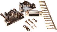 D SUB CONNECTOR KIT, RECEPTACLE, 15 POSITION, CRIMP