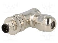 Connector: M12; plug; PIN: 5; male; B code-Profibus; for cable; IP67 TE Connectivity