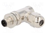 Plug; M12; PIN: 4; male; A code-DeviceNet / CANopen; for cable TE Connectivity