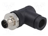 Connector: M12; plug; PIN: 5; male; A code-DeviceNet / CANopen TE Connectivity