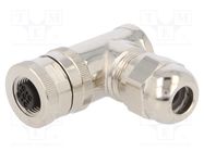 Plug; M12; PIN: 5; female; B code-Profibus; for cable; IP67; 60V; 4A TE Connectivity