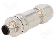 Connector: M12; plug; PIN: 3; male; A code-DeviceNet / CANopen TE Connectivity