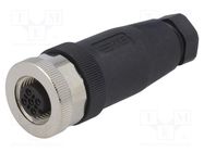 Connector: M12; plug; PIN: 4; female; A code-DeviceNet / CANopen 