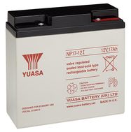 NP lead acid battery 12 V, 17 Ah (NP17-12I), grey-black - Thread (M5) lead acid battery, VdS