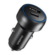 Choetech 60W 2xUSB-C+USB-A car charger (black), Choetech