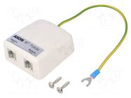 Arrester: for telecommunications networks; for wall mounting HSK DATA