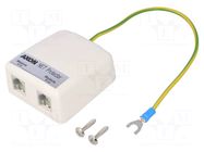 Arrester: for telecommunications networks; for wall mounting HSK DATA