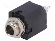 Connector: Jack 6,3mm; socket; female; stereo; ways: 3; straight AMPHENOL