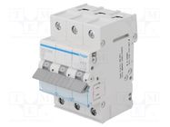 Circuit breaker; 230/400VAC; Inom: 25A; Poles: 3; Charact: C; 6kA HAGER