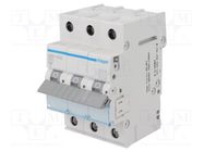 Circuit breaker; 230/400VAC; Inom: 25A; Poles: 3; Charact: B; 6kA HAGER