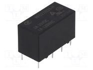 Relay: electromagnetic; DPDT; Ucoil: 24VDC; 2A; 1A/125VAC; 2A/30VDC 