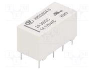 Relay: electromagnetic; DPDT; Ucoil: 24VDC; 3A; 1A/125VAC; 3A/30VDC HONGFA RELAY