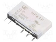 Relay: electromagnetic; SPDT; Ucoil: 12VDC; 6A; 6A/250VAC; 6A/30VDC HONGFA RELAY