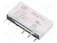Relay: electromagnetic; SPDT; Ucoil: 12VDC; 6A; 6A/250VAC; 6A/30VDC HONGFA RELAY