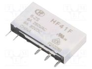 Relay: electromagnetic; SPDT; Ucoil: 6VDC; 6A; 6A/250VAC; 6A/30VDC HONGFA RELAY