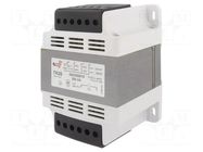 Transformer: mains; 350VA; 230VAC; 12V; for DIN rail mounting DF ELECTRIC