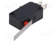 Microswitch SNAP ACTION; 5A/250VAC; with lever; SPDT; ON-(ON) OMRON Electronic Components