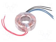 Transformer: toroidal; 60VA; 230VAC; 12V; 12V; 2.5A; 2.5A; Ø: 85mm INDEL