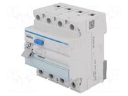 RCD breaker; Inom: 63A; Ires: 30mA; Max surge current: 250A; IP20 HAGER