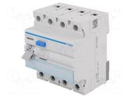 RCD breaker; Inom: 40A; Ires: 30mA; Max surge current: 250A; IP20 HAGER