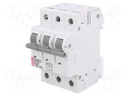 Circuit breaker; 230/400VAC; Inom: 25A; Poles: 3; Charact: B; 6kA ETI POLAM