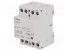 Contactor: 4-pole installation; 40A; 230VAC,220VDC; NC + NO x3 ISKRA