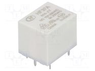 Relay: electromagnetic; SPDT; Ucoil: 5VDC; 10A; 10A/277VAC; PCB HONGFA RELAY