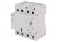 Relay: installation; bistable,impulse; NC x2 + NO x2; 70x90x65mm ISKRA