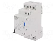 Relay: installation; bistable,impulse; NC x2 + NO x2; BI; 20A ISKRA