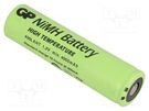 Re-battery: Ni-MH; 7/5A; 1.2V; 4000mAh; Ø18.3x70mm; 400mA; -20÷70°C GP