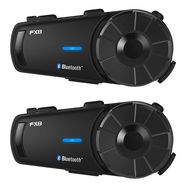 Fodsports FX8 motorcycle intercom two-pack (black), Fodsports