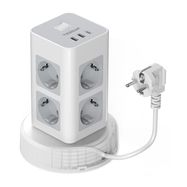 Tessan TPS03RX-DE-C power strip (white), Tessan