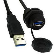 USB CABLE, 3.0 A RECPT-A PLUG, 609.6MM