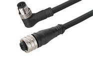 CABLE ASSY, 5P M12 PLUG-RCPT, 6.6FT