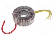 Transformer: toroidal; 120VA; 230VAC; 12V; 12V; 5A; 5A; Leads: cables INDEL