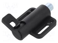 Spring latch; for profiles; W: 46mm; zinc alloy; F1: 25N; F2: 38N ELESA+GANTER