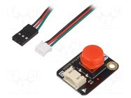 Module robotics: button; Gravity; 3.3÷5VDC; digital; 22x30mm; red DFROBOT