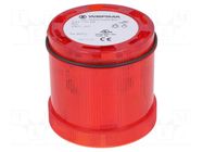 Module: light signaller; red; LED; 230VAC; IP65; Ø70x65mm; -20÷50°C WERMA
