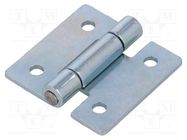 Hinge; Width: 40mm; zinc-plated steel; H: 40mm ELESA+GANTER