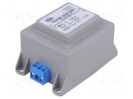 Transformer: encapsulated; 30VA; 230VAC; 24V; 1.25A; screw type INDEL