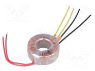 Transformer: toroidal; 35VA; 230VAC; 17V; 17V; 1.02A; 1.02A; Ø: 75mm INDEL