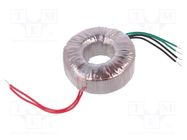 Transformer: toroidal; 160VA; 230VAC; 19V; 19V; 4.21A; 4.21A; H: 45mm INDEL