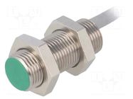 Sensor: inductive; OUT: PNP / NO; 0÷4mm; 10÷30VDC; M12; 2m; IP67 BAUMER