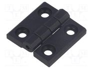 Hinge; Width: 30mm; technopolymer PA; black; H: 30mm ELESA+GANTER