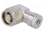 Connector: N; plug; male; angled 90°; 50Ω; CNT-400; clamp; for cable CommScope