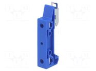 Mounting adapter; blue; polyamide; 11mm; for DIN rail mounting POKÓJ