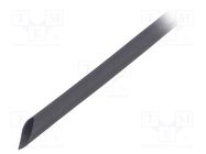 Heat shrink sleeve; thin walled,flexible; 2: 1; 2.4mm; black; reel HELLERMANNTYTON